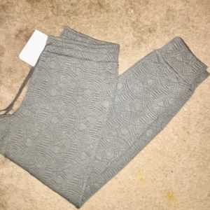 Grey Textured Joggers
